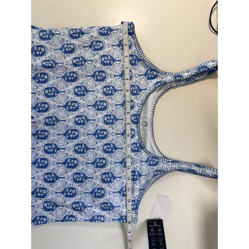Cabana Life Royal Blue White Pickleball Dress UPF 50+ Court Sporty NWT L